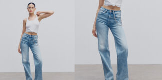 Szerokie jeansy damskie